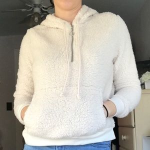 Fluffy Quarter-zip Sweater